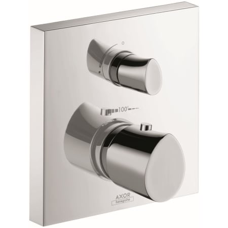 Axor Starck Organic Thermostatic Valve Trim with Integrated Diverter and Volume Controls Less Valve - Engineered in Germany, Limited Lifetime Warranty Chrome