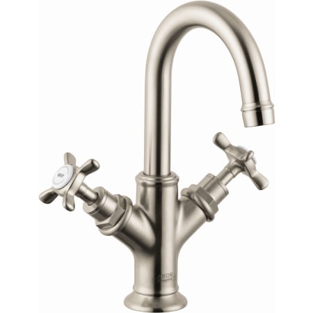 Axor Montreux 1.2 GPM Single Hole Small Bathroom Faucet with Drain Assembly - Engineered in Germany, Limited Lifetime Warranty Brushed Nickel
