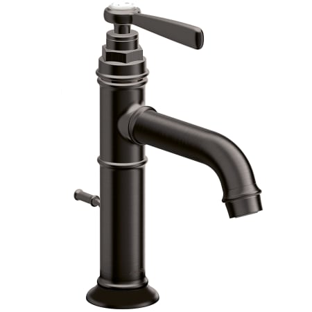 Axor Montreux 1.2 (GPM) Single Hole Bathroom Faucet with Pop-Up Drain - Engineered in Germany, Limited Lifetime Warranty Brushed Black Chrome