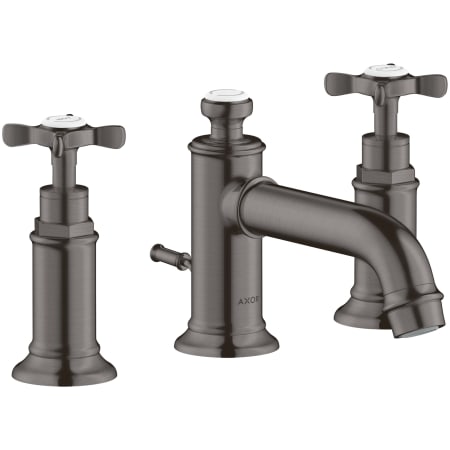 Axor Montreux 1.2 (GPM) Widespread Bathroom Faucet including Pop-Up Drain - Engineered in Germany, Limited Lifetime Warranty Brushed Black Chrome