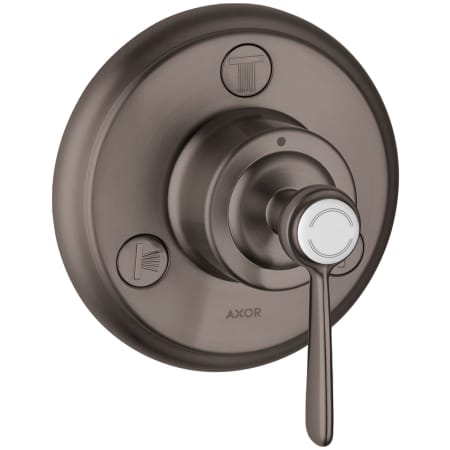 Axor Montreux Trio/Quattro Diverter Trim Less Valve - Engineered in Germany, Limited Lifetime Warranty Brushed Black Chrome