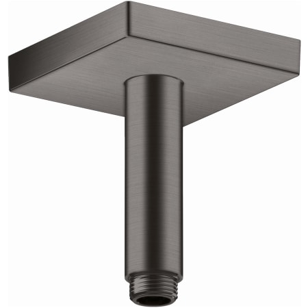 Axor ShowerSolutions 4" Ceiling Mounted Shower Arm and Square Flange Brushed Black Chrome