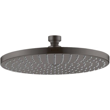 Axor Starck 9.5", 2.5 GPM 1-Jet Rain Shower Head - Engineered in Germany, Limited Lifetime Warranty Brushed Black Chrome