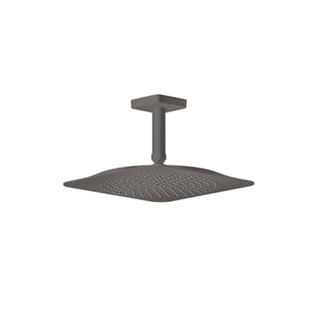 Axor Citterio C 1.75 GPM Single Function Rain Shower Head with PowderRain and Included Ceiling Shower Arm Brushed Black Chrome