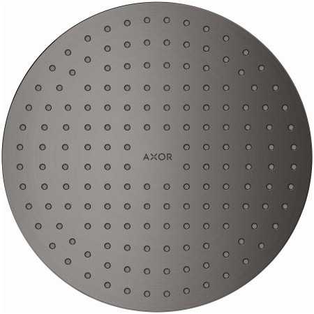 Axor ShowerSolutions 2.5 GPM Round Multi Function Flush Mount Rain Shower Head with EcoRight and Quick Clean Brushed Black Chrome