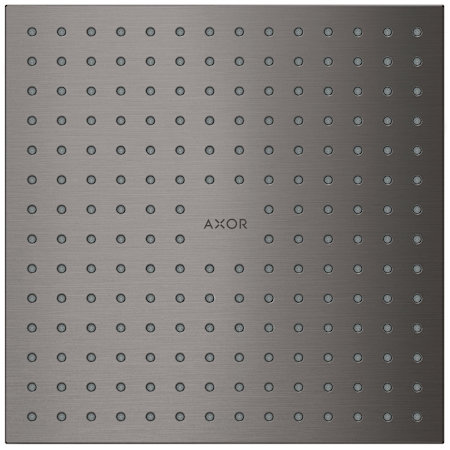 Axor ShowerSolutions 2.5 GPM Square Multi Function Flush Mount Rain Shower Head with EcoRight and Quick Clean Brushed Black Chrome