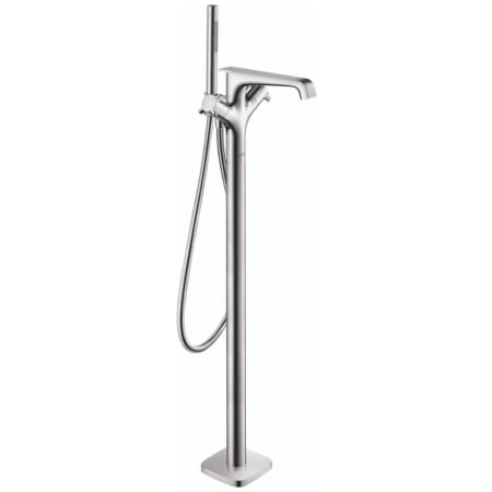 Axor Citterio E Floor Mounted Tub Filler with Built-in Diverter - Includes Hand Shower Chrome