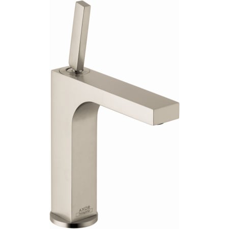 Axor Citterio 1.2 GPM Single Hole Joystick Medium Vessel Bathroom Faucet with Drain Assembly - Engineered in Germany, Limited Lifetime Warranty Brushed Nickel