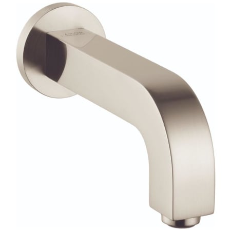Axor Citterio Tub Spout Wall Mounted Non Diverter - Engineered in Germany, Limited Lifetime Warranty Brushed Nickel