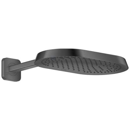 Axor ShowerSphere 1.75 GPM Modern 15" Single Function Rain Shower Head with Shower Arm Brushed Black Chrome