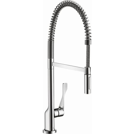Axor Citterio Semi-Pro Kitchen Faucet with Metal Spray Head and Forward Rotating Handle, 1.5 GPM - Engineered in Germany, Limited Lifetime Warranty Chrome