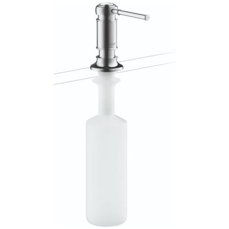 Axor Montreux Deck Mounted Soap Dispenser with 16 oz Capacity - Engineered in Germany, Limited Lifetime Warranty Chrome