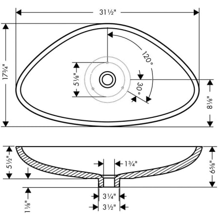 Axor-42300-Line Drawing