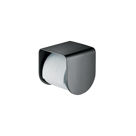 Axor Universal SoftSquare Tissue Holder - Engineered in Germany, Limited Lifetime Warranty Brushed Black Chrome