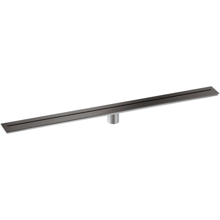 Axor Drain Wall 39-3/8" Linear Shower Drain - Against Wall Installation Brushed Black Chrome