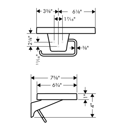 Axor-42636-Hansgrohe-42636-Dimensional Drawing