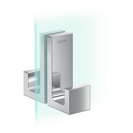 Axor Universal Rectangular Shower Door Handle Chrome