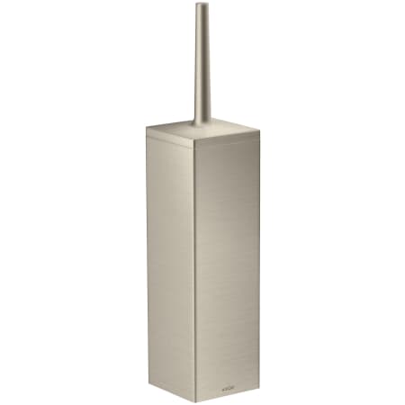Axor Universal Rectangular Wall Mounted Toilet Brush Holder Brushed Nickel