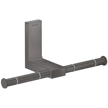 Axor Universal Rectangular Wall Mounted Euro Toilet Paper Holder Brushed Black Chrome