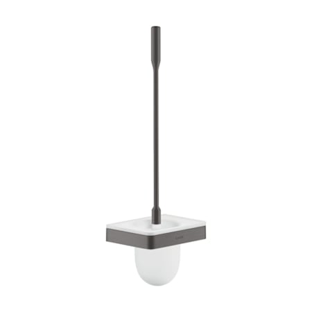 Axor Universal SoftSquare Toilet Brush for Wall Installation - Engineered in Germany, Limited Lifetime Warranty Brushed Black Chrome