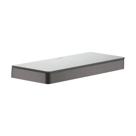 Axor Universal SoftSquare Shelf for Wall/Rail Installation - Engineered in Germany, Limited Lifetime Warranty Brushed Black Chrome