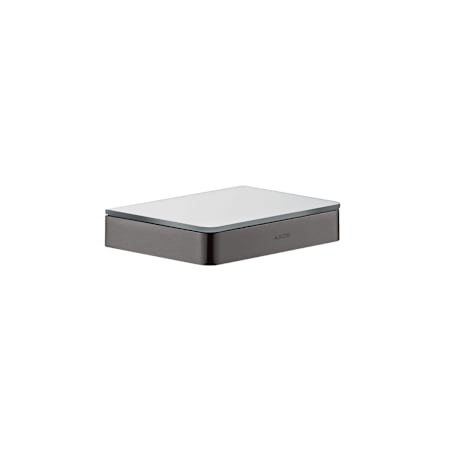 Axor Universal SoftSquare 5-7/8" Bathroom Shelf - Engineered in Germany, Limited Lifetime Warranty Brushed Black Chrome