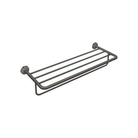 Axor Universal Circular 24" Metal Towel Rack Brushed Black Chrome