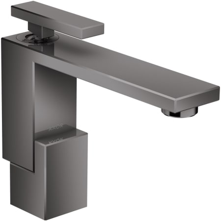 Axor Edge 1.2 GPM Single Hole Bathroom Faucet 130 Less Drain Assembly - Engineered in Germany, Limited Lifetime Warranty Polished Black Chrome