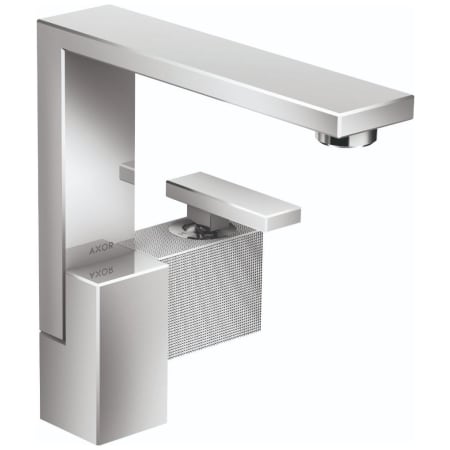Axor Edge 1.2 GPM Single Hole Bathroom Faucet 190, Diamond Cut Less Drain Assembly - Engineered in Germany, Limited Lifetime Warranty Chrome