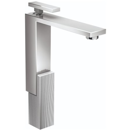 Axor Edge 1.2 GPM Single Hole Bathroom Faucet 280, Diamond Cut Less Drain Assembly - Engineered in Germany, Limited Lifetime Warranty Chrome