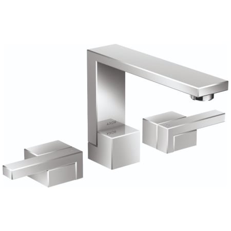 Axor Edge 1.2 GPM Widespread Bathroom Faucet 130 Less Drain Assembly - Engineered in Germany, Limited Lifetime Warranty Chrome