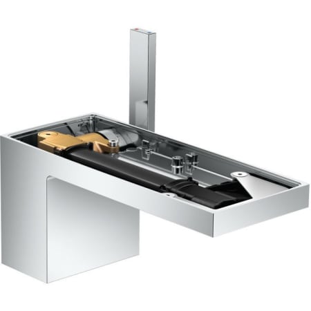 Axor MyEdition 1.2 GPM Single Hole Bathroom Faucet with PowderRain Less Decorative Trim Plate - Engineered in Germany, Limited Lifetime Warranty Chrome
