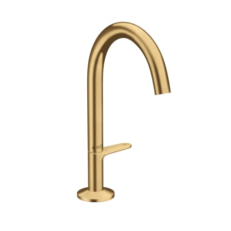 Axor ONE 1.2 GPM Single Hole Bathroom Faucet Less Drain Assembly - Engineered in Germany, Limited Lifetime Warranty Brushed Gold Optic