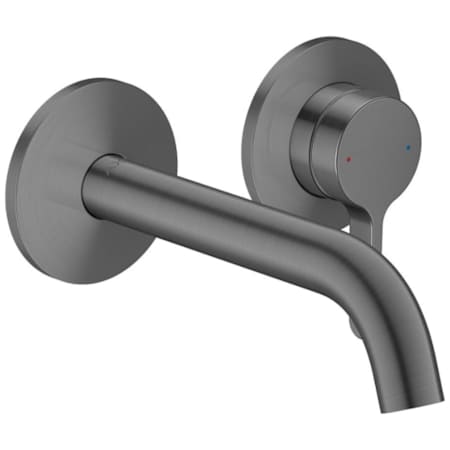 Axor ONE 1.2 GPM Wall Mounted Mini-Widespread Bathroom Faucet - Less Rough In and Drain Assembly Brushed Black Chrome