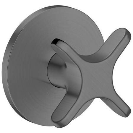 Axor ONE Single Cross Handle Volume Control Valve Trim - Less Valve Brushed Black Chrome