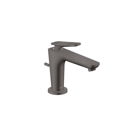 Axor Citterio C 1.2 GPM Single Hole Bathroom Faucet 90 with Cubic Cut Handles, Cool Start and Pop-Up Drain Assembly Brushed Black Chrome
