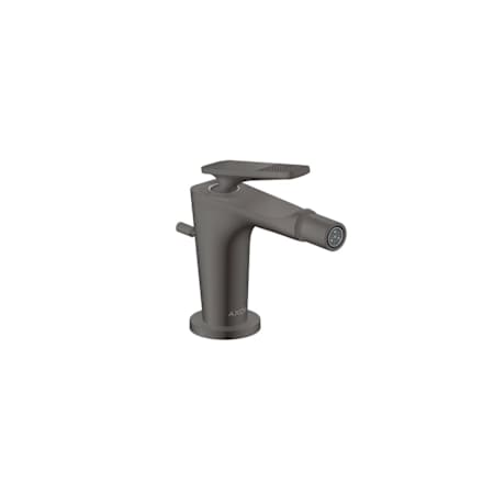Axor Citterio C 1.5 GPM Single Hole Bidet Faucet with 1 Lever Handle Cubic Cut and a Pop-Up Drain Assembly Brushed Black Chrome
