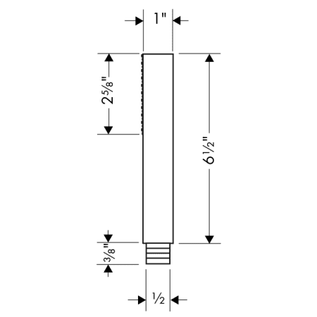 Axor-AXSO-Starck-PB11-Hansgrohe-AXSO-Starck-PB11-Handshower Dimensional Drawing