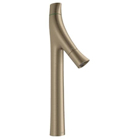 Axor Starck Organic 0.9 GPM Single Hole Tall Vessel Bathroom Faucet Less Drain Assembly - Engineered in Germany, Limited Lifetime Warranty Brushed Nickel