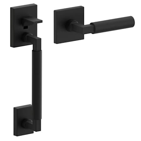 Baldwin Gramercy Smooth Right Handed Dummy Lower Half Handleset with L029 Smooth Interior Lever - Less Deadbolt Distressed Oil Rubbed Bronze
