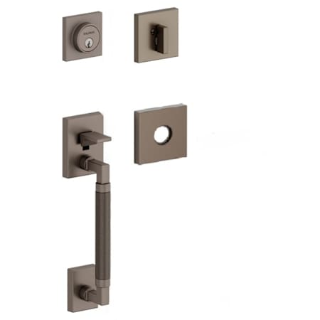 Baldwin Gramercy Knurled Sectional Keyless Entry Handleset with Level Bluetooth + Wifi Deadbolt - Less Interior Lever
 Lifetime Graphite Nickel