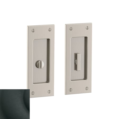 Baldwin Santa Monica Privacy Pocket Door Lock from the Estate Collection Satin Black