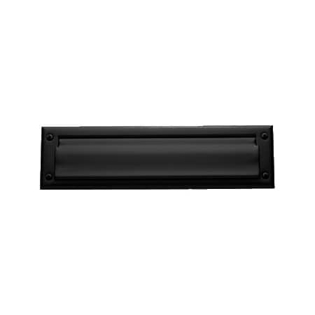 Baldwin Magazine Sized Spring Tension Brass Letter Box Plate Satin Black