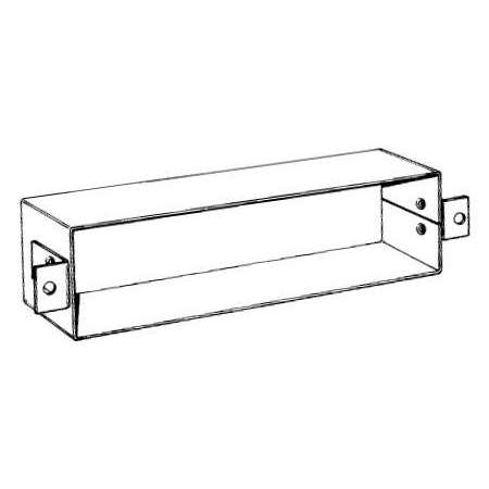 Baldwin Magazine Sized Letter Box Sleeve Satin Stainless Steel