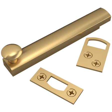 Baldwin 4 Inch General Purpose Surface Bolt Lifetime Satin Brass