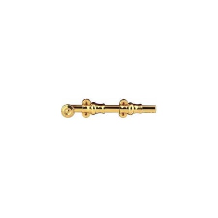 Baldwin 24 Inch Ornamental Heavy Duty Surface Bolt Lifetime Polished Brass