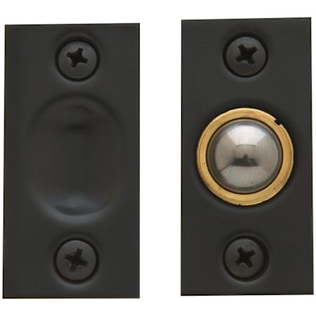 Baldwin Solid Brass Adjustable Ball Catch with 1 Inch x 2-1/8 Inch Strike Oil Rubbed Bronze