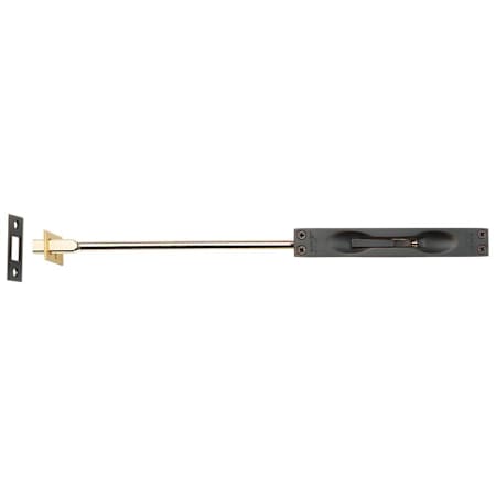 Baldwin Solid Brass Flush Bolt with 24 Inch Rod for Wood/Metal Doors Venetian Bronze