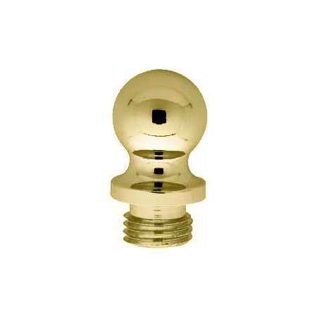 Baldwin Solid Brass Ball Tip Finial for Radius Corner Hinges (Quantity 2) Lifetime Polished Brass
