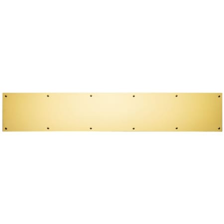 Baldwin 8 Inch x 30 Inch Solid Brass Kick Plate Lifetime Polished Brass